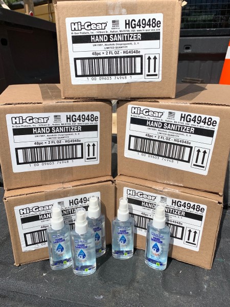 picture of Hi Gear Sanitzer bottles